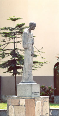 Statue of St. Martin at the Holy Rosary Convent in Lima