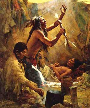 Cheyenne Medicine Man by Howard Terpning
