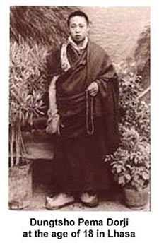 Dungtsho Pema Dorji at the age of 18