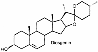 Structure of diosgenin